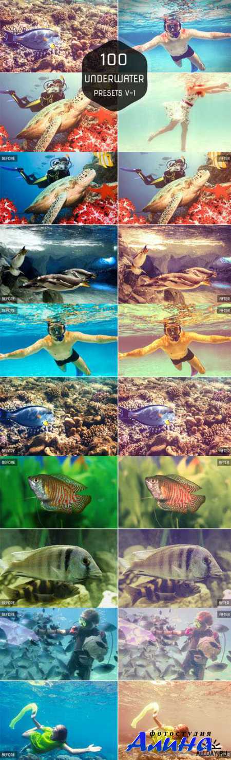 100 Underwater Lightroom Presets