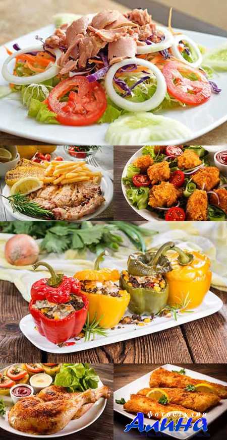 Растровый клипарт - Вкусная, красивая еда