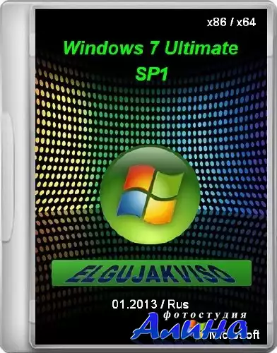 Windows 7 Black & White SP1x64 Русская версия .